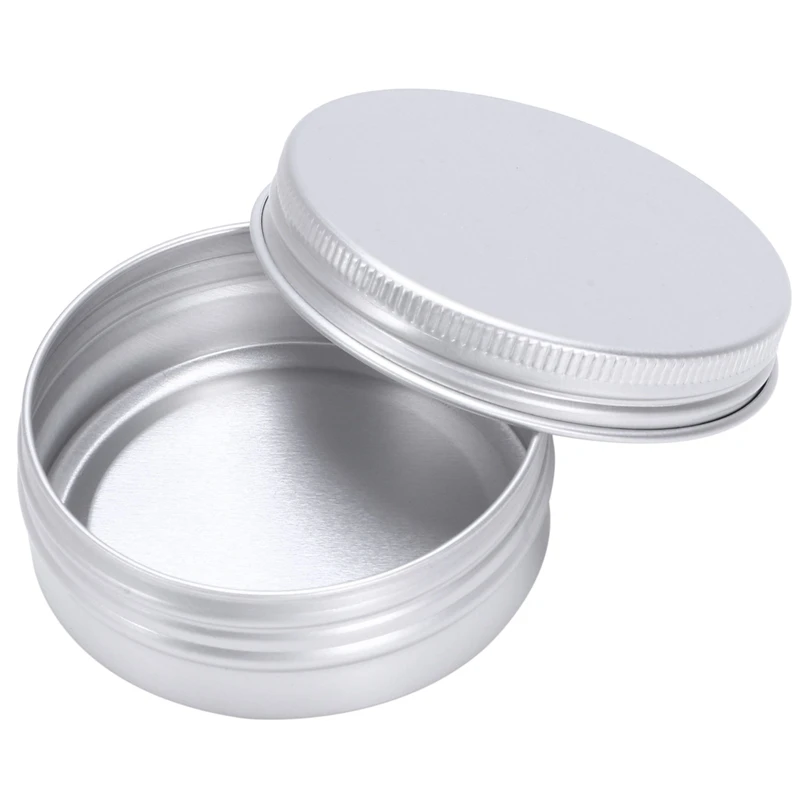 

12 x 50ml Aluminium Make up Pots 50ml Capacity Empty Small Cosmetic/Candle/Spice Pots Tins Jars