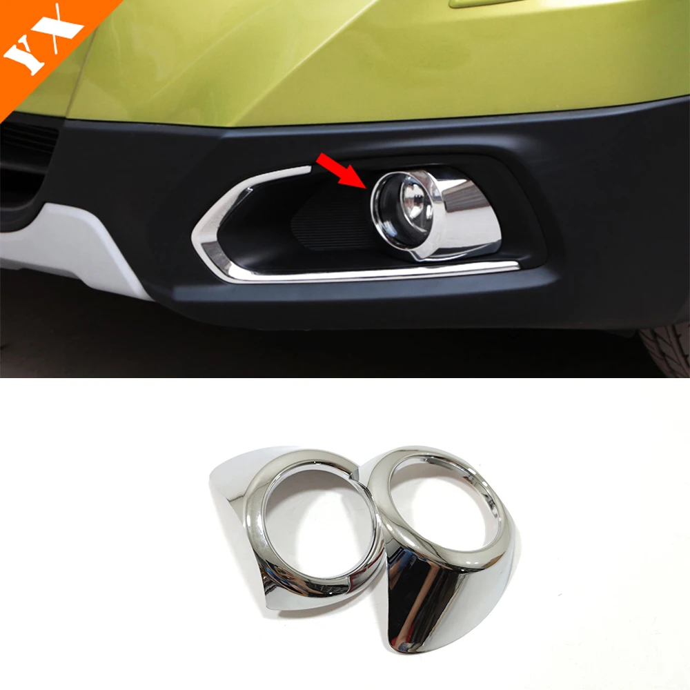 

For Suzuki SX4 S-Cross 2014 2015 2016 ABS Chrome Car Front Fog Light Lamp Ring decor sticker Cover Trim exterior Accessories