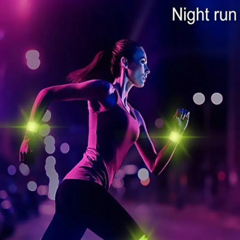 Светоотражающие ленты эластичный наручный браслет ремешки на лодыжку с