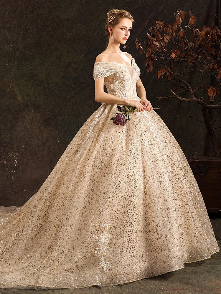 Свадебные платья Mrs Win роскошное свадебное платье с вырезом лодочкой