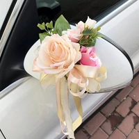 artificial flower wedding car decoration craft events accessories door handle ornament supplies for wedding uacr artificial flow