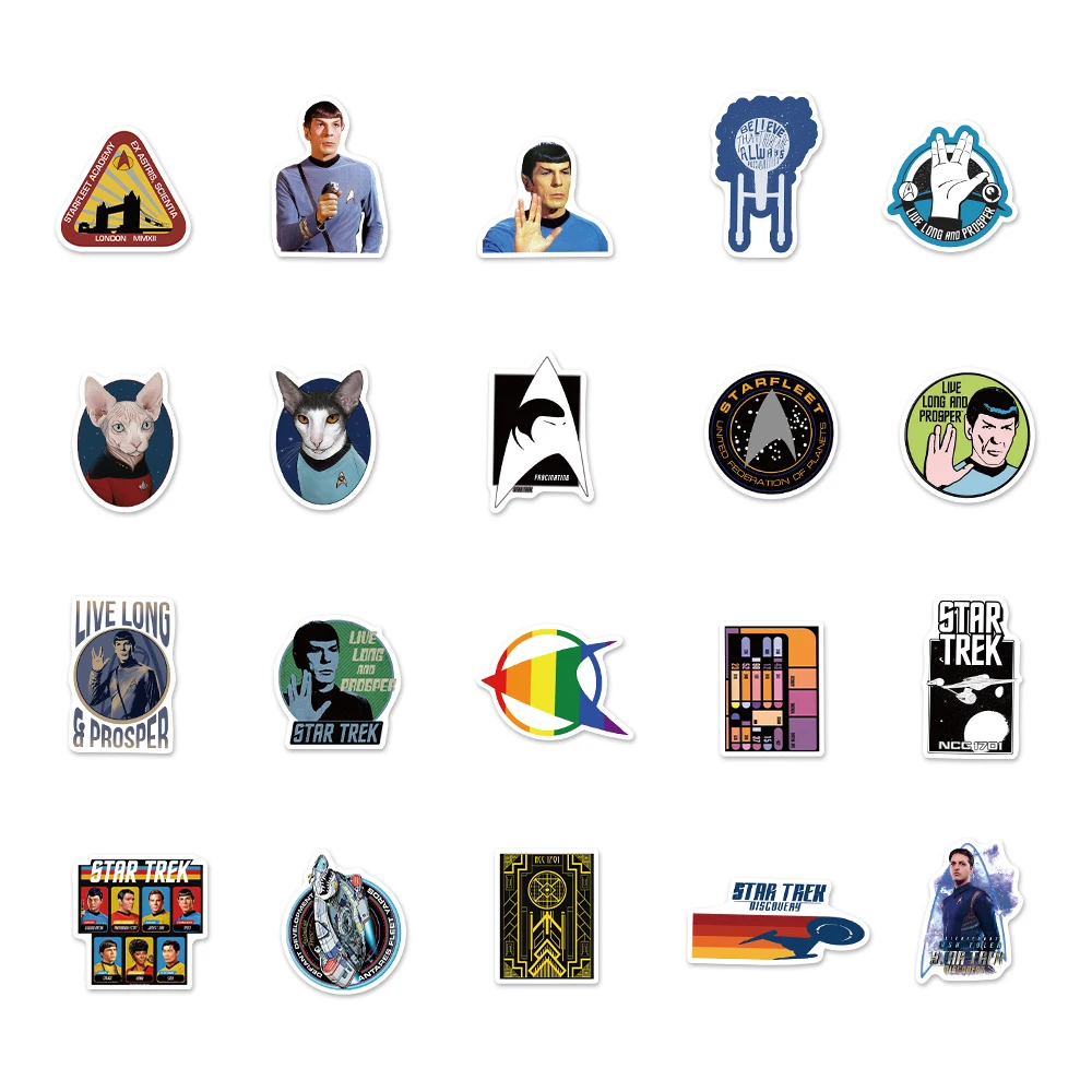 1050pcs star trek space cartoon graffiti sticker for luggage car guaitar skateboard phone laptop diy bicycle decals stickers f5 free global shipping