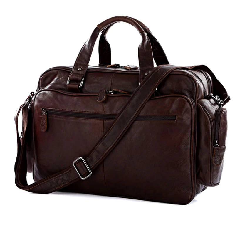 Fashion Genuine Leather Briefcase Men briefcase large Business Bag Office Bag big tote Handbag file Bag big Laptop Bag document