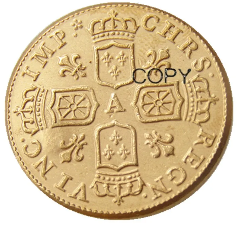 Франция 1717 Позолоченные копии монет