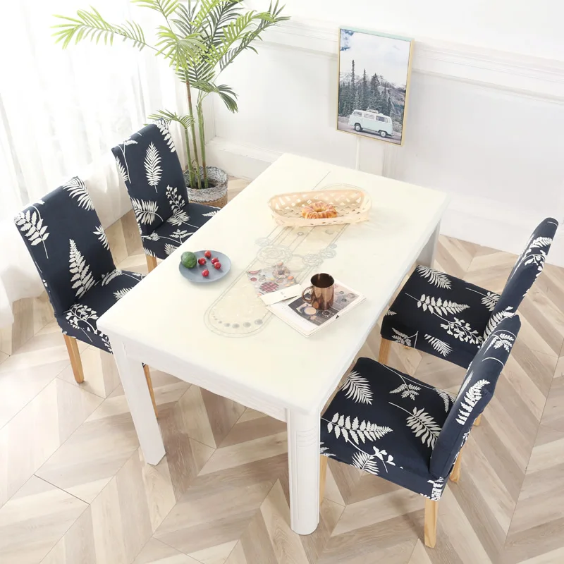 4/5/6 Pieces Chair Cover Chair Covers for Weddings Slipcovers Stretch Removable Dining Seat Seat Covers Housse De Chaise