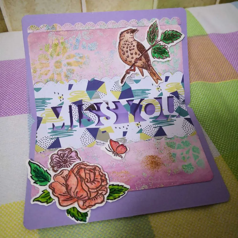 3D выдвижная поздравительная открытка с наилучшими пожеланиями для друзей семьи