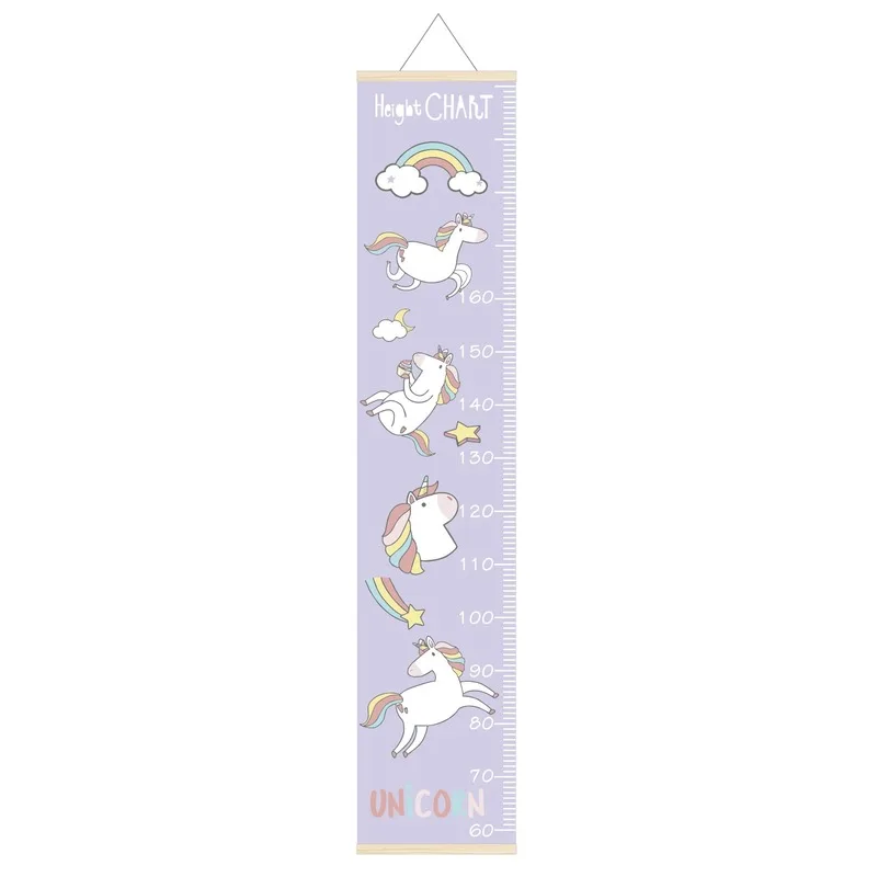 

INS Nordic style decoration children's growth table canvas height hanging rule kindergarten measuring height widened version
