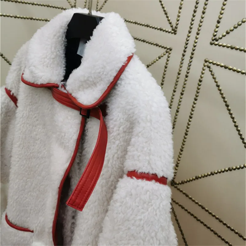 Зимняя куртка женские ботинки из овечьей кожи с мехом длинное пальто натуральной