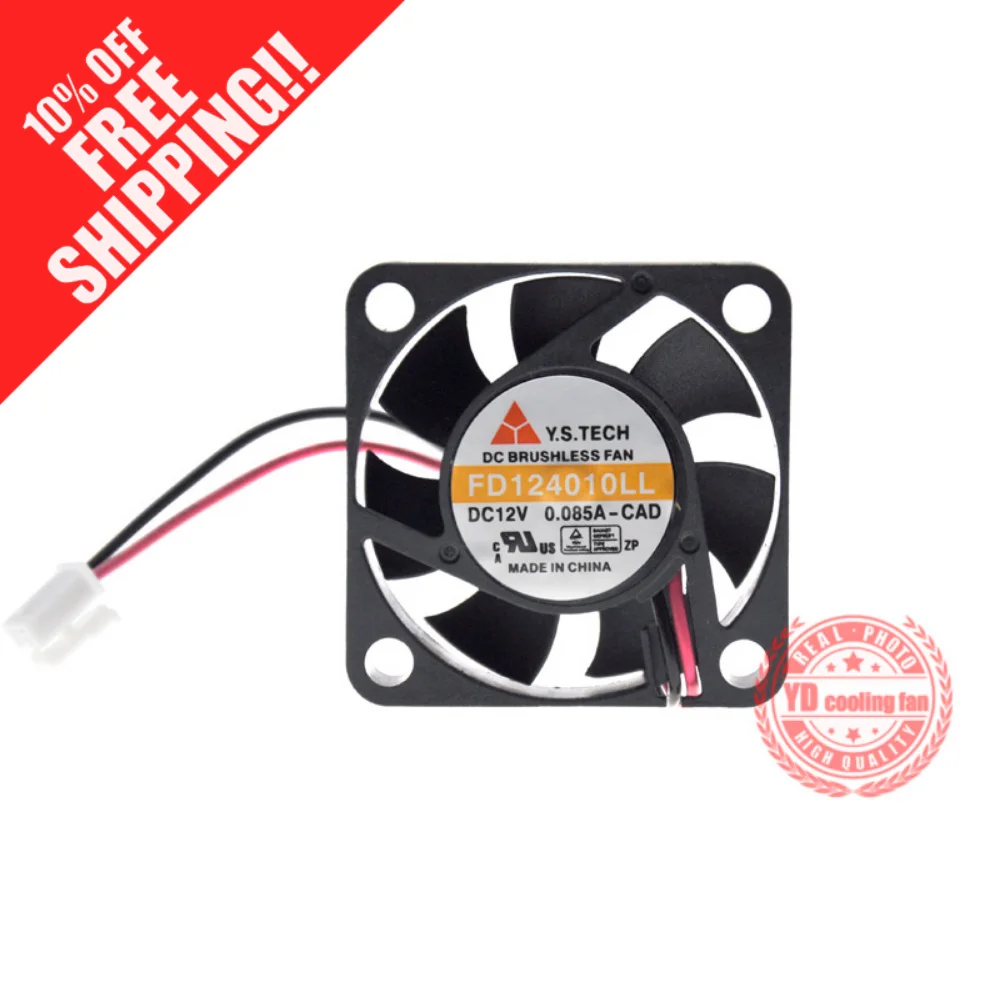 Новый вентилятор охлаждения Y.S.TECH FD124010LL 4010 12В 0.085A 4 см