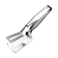 304 stainless steel food tongs with serrated barbecue tongskitchen household fried fish tongs steak clips food clips