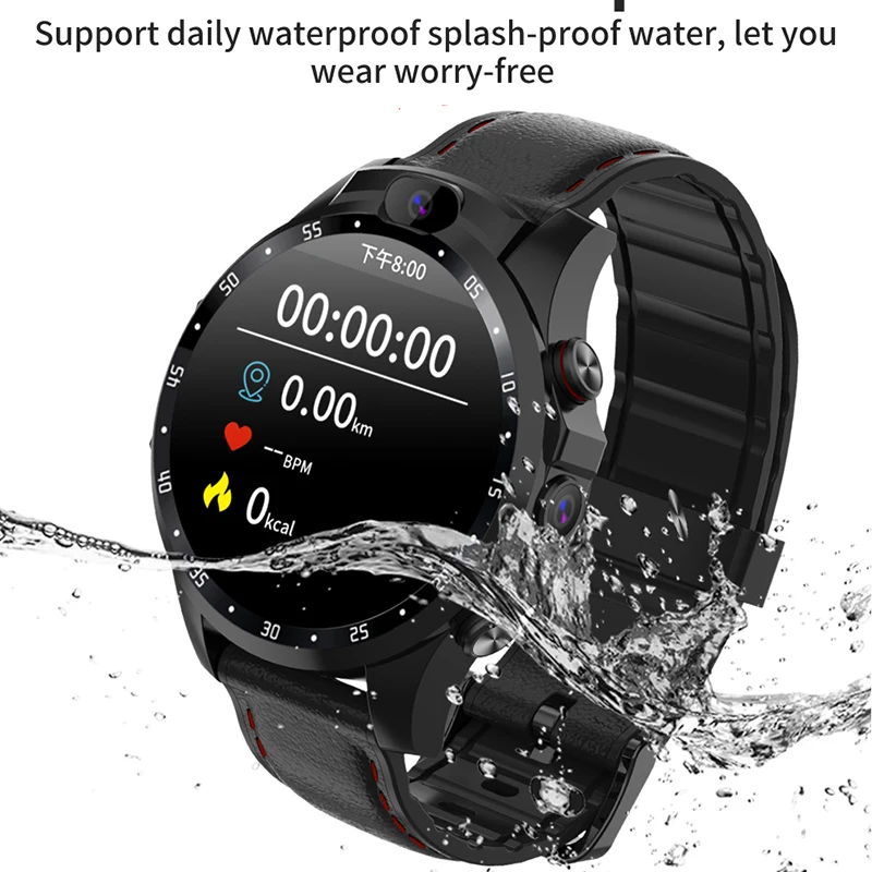 Smart Watch2020 IP68 Waterproof SIM Card GPS Positioning 1.6 Inch HD Display WIFI Android7.1 Dual Camera 2lens Men Watch | Электроника
