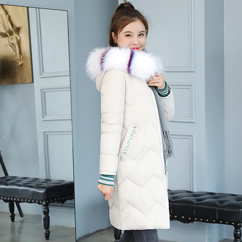 Женская длинная приталенная куртка однотонная парка большого размера с