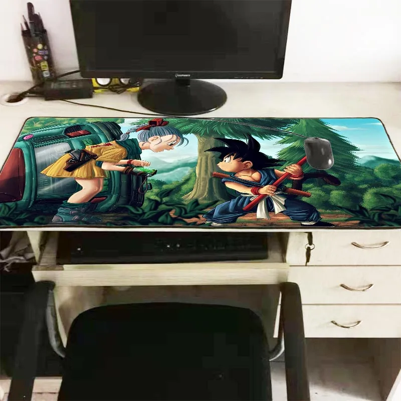 Mairuige Dragon Ball Z с принтом аниме большой игровой коврик для мыши фиксирующий край коврик для клавиатуры Настольный коврик для ноутбука компьютера геймера коврик для мыши