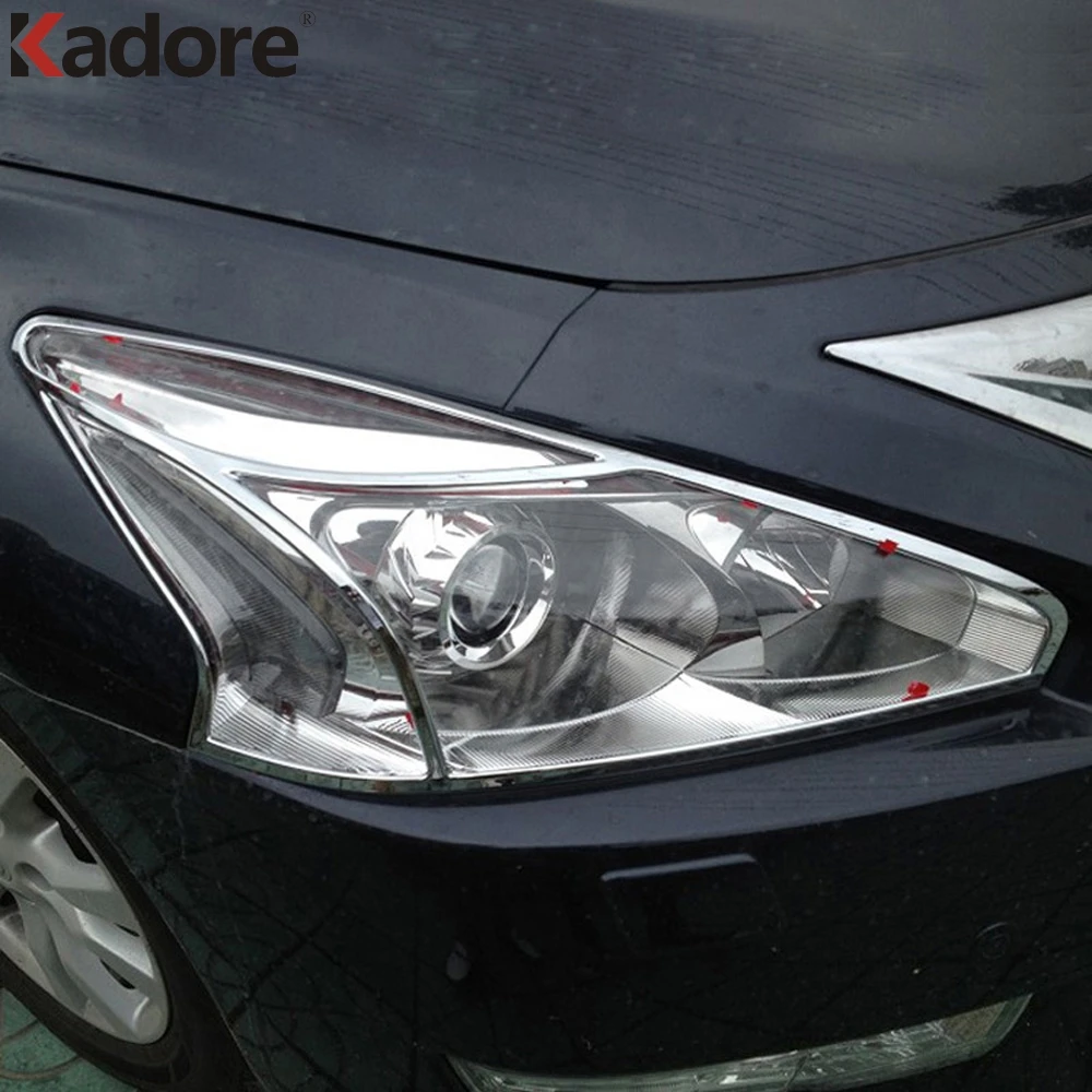 Налобный фонарь для Nissan Teana L33 Altima 2013 2014 2015 хромированный налобный из АБС пластика