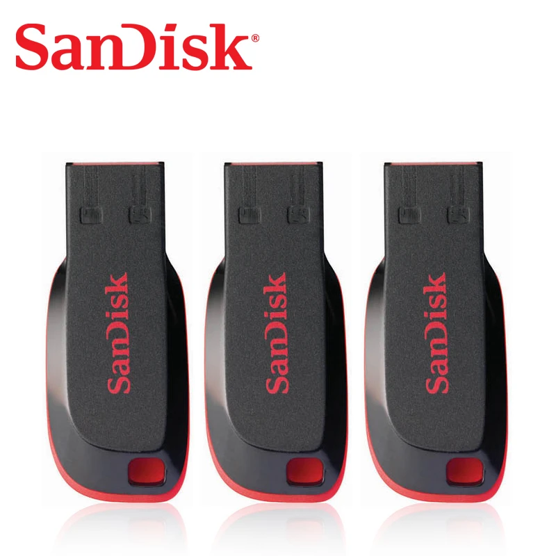 Sandisk Оригинальный мини USB флеш-накопитель 64 ГБ 128 USB2.0 высокоскоростной