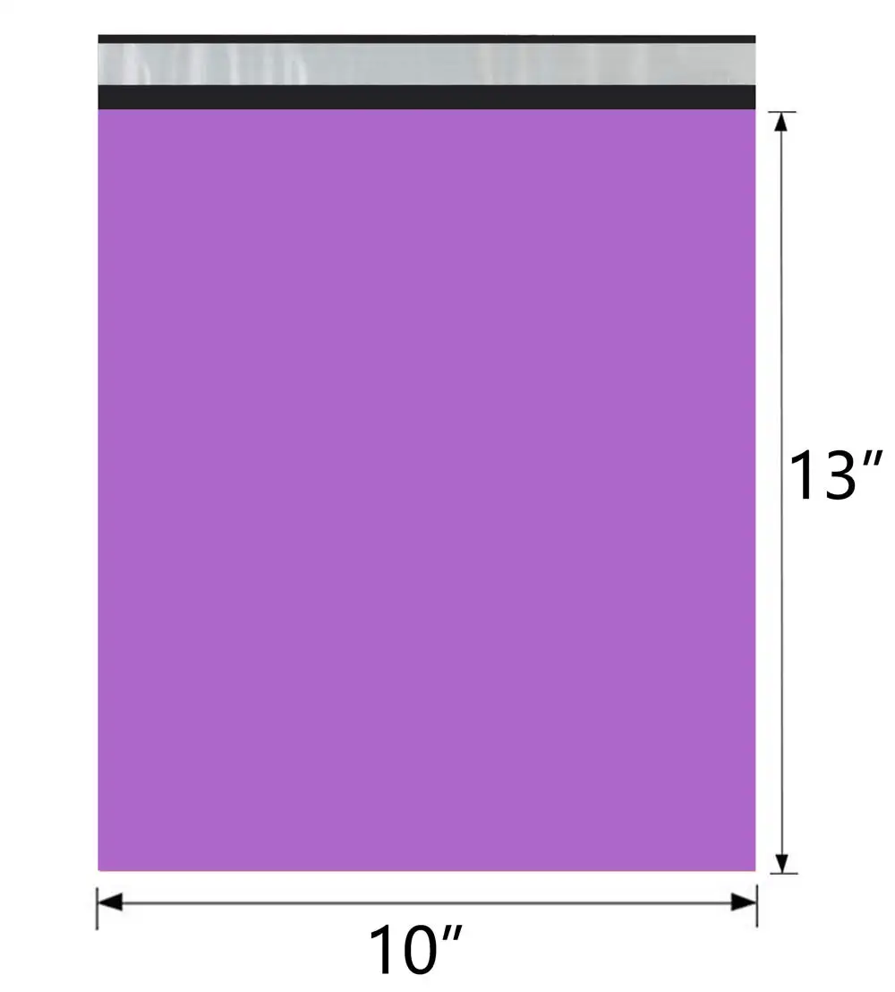 100 шт. 10x13 дюймов 25 5x33 см фиолетовые Поли Конверты сумки для доставки эксклюзивные