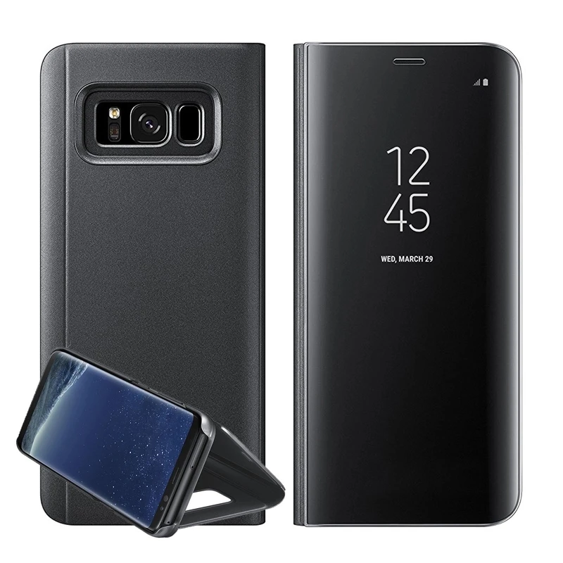 Умный зеркальный флип-чехол для телефона Samsung Galaxy J2 J3 J5 J7 Prime 2016 2017 J4 J6 Plus J8 2018 Note 3 4 5