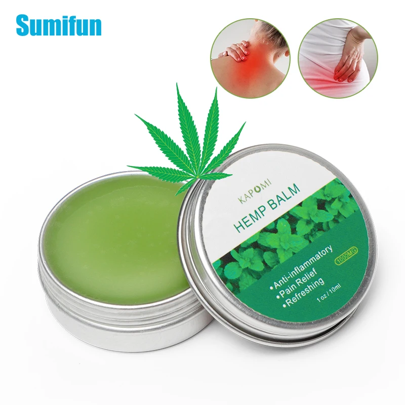 

10/20/30Ml 1Pcs Analgesia Cream Hemp Balm Cream Knee Neck Body Pain Balm Ointment Herbal Extract Refreshing Cream Muscle Massage
