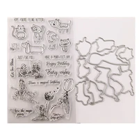 yinisesilicone clear stamps cutting dies for scrapbooking stensicls angels diy paper album cards making transparent rubber stamp