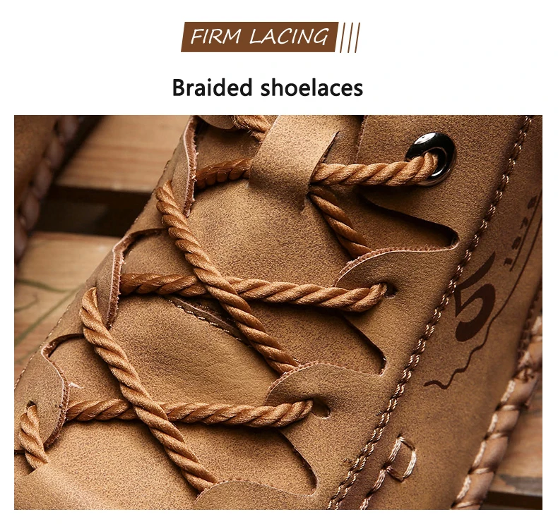 Plus Size Winter Men Shoes Casual Split Leather Shoes Men Loafers Super Comfort Snow Shoes Men Flats Hot Sale Moccasins Shoes