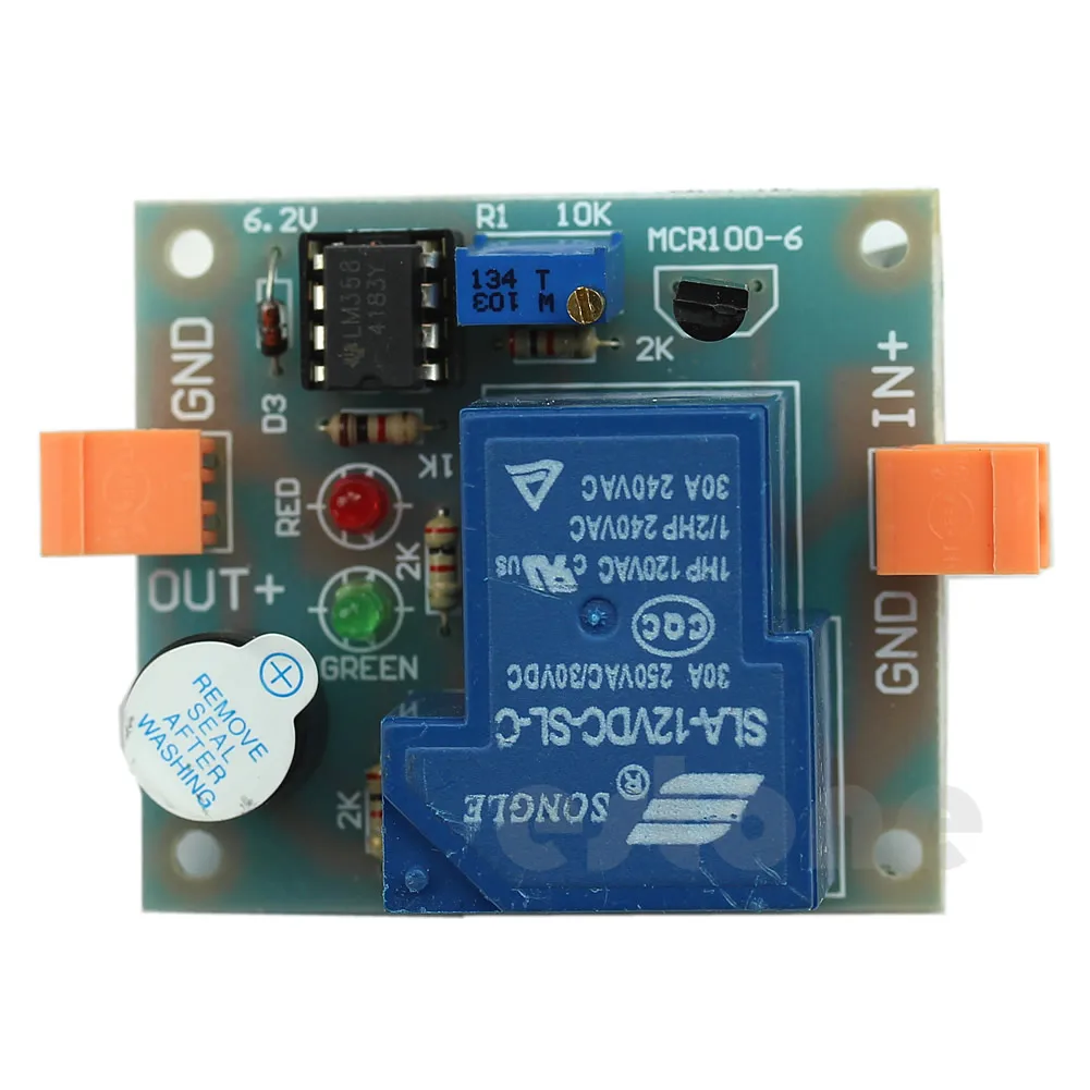 Устройство звуковой светильник лизации для предотвращения переразряда низкого