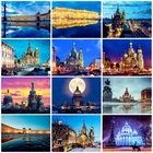 Набор для алмазной вышивки Yumeart с мотивом Санкт-Петербург, Алмазная мозаика, полноразмерная вышивка стразами, декорации, хобби