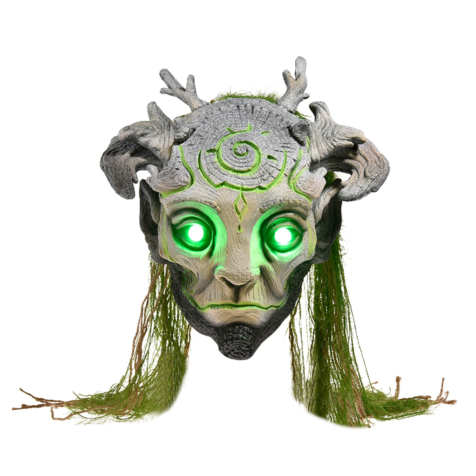 

Halloween Latex Masque Green Headgear Party Costume Props Halloween Latex Mask Party Supplies Vividly