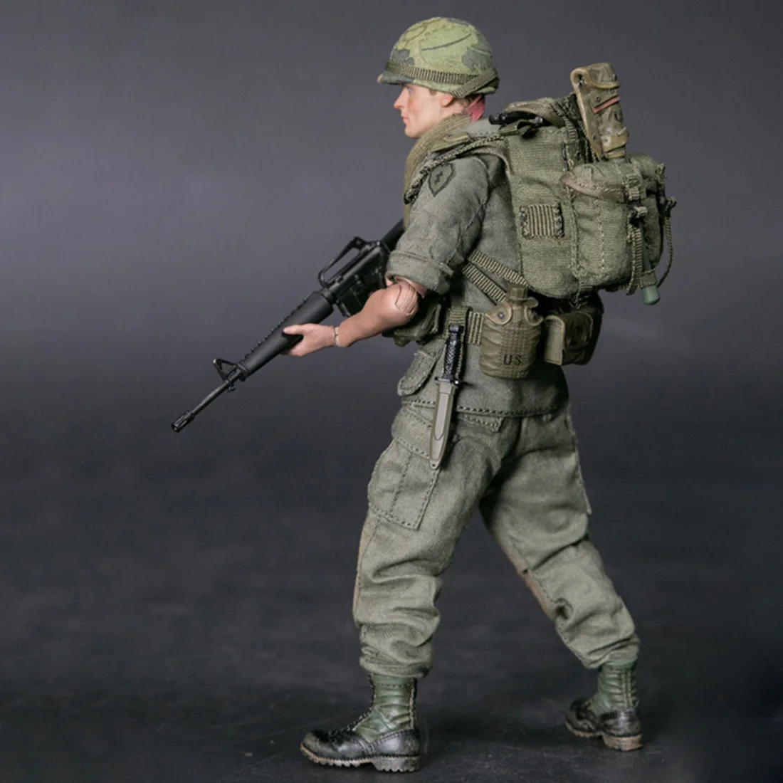 15cm 1/12 Action Figure Realistic Headsculpt DIY Handmade Pocket Elite Series 25th Infantry Division Private Soldier Model | Игрушки и