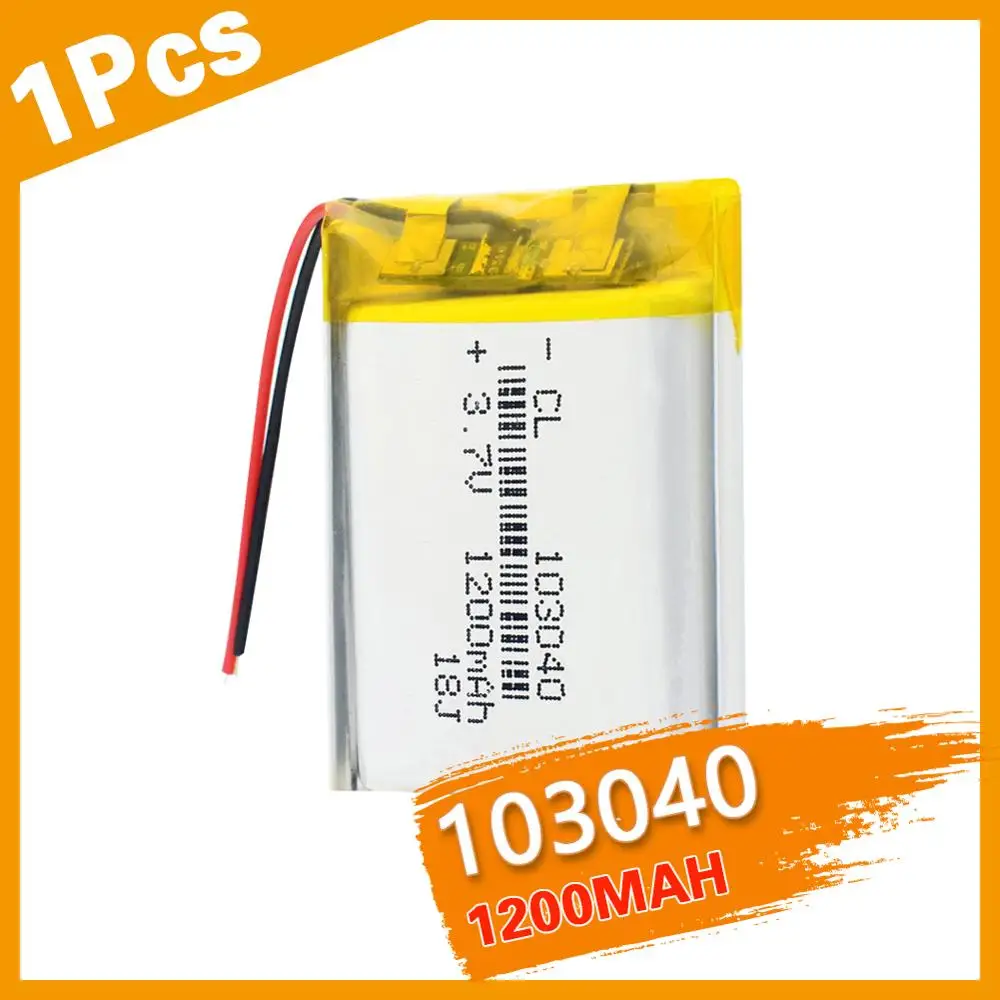 Литий полимерная аккумуляторная батарея 3 7 1200 в 103040 мАч для MP3 MP4 GPS PSP mobile video game PAD E