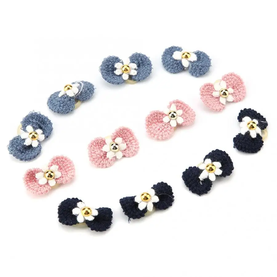 12 шт. ручной работы собака Уход за лошадьми луки Симпатичные Головные уборы для