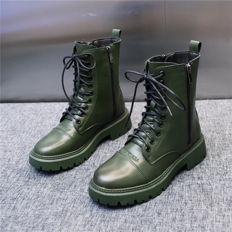 

British Style Ankle Boots Women's Autumn Winter 2021 New Short Boots Women's Solid Color Straps Zipper All-match Women's Boots