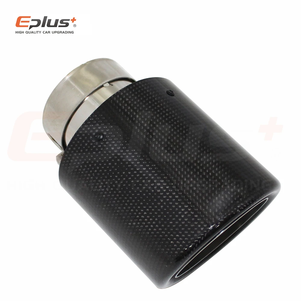 Автомобильная Глянцевая выхлопная система из углеродного волокна глушитель