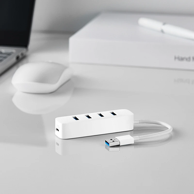 XIAOMI 4 порта USB3.0 концентратор со стоячим блоком питания интерфейс USB удлинитель