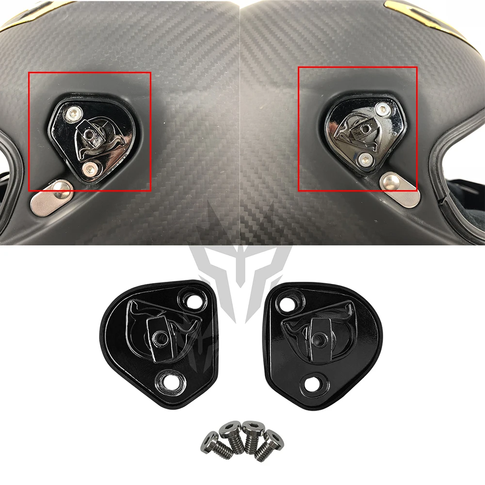 For AGV Pista GP R RR Motorcycle Helmet Accessories A Pair of Pivot Kit Base Plate with Four Screws | Автомобили и мотоциклы