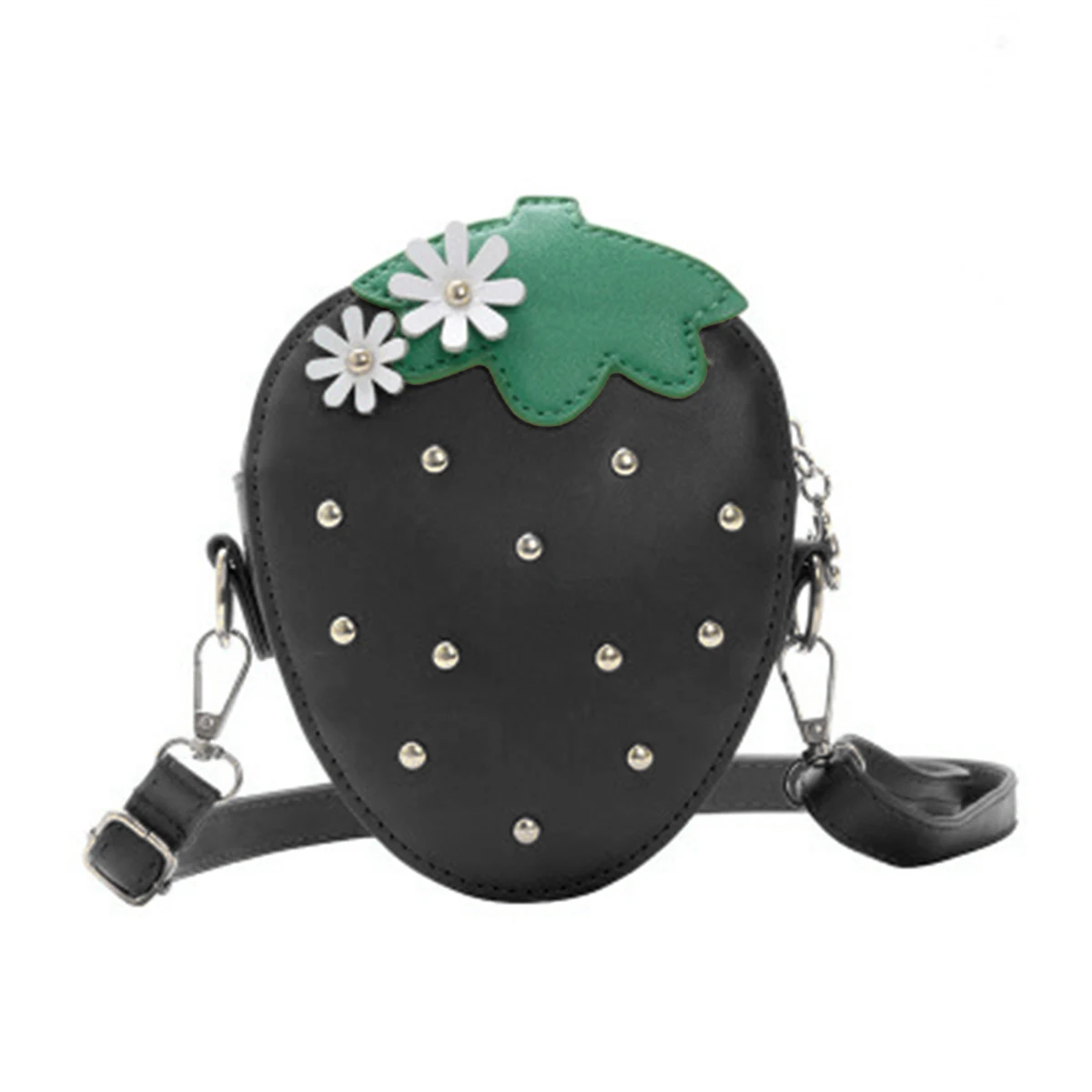 

Summer Toddler Newborn Baby's Bag Cute Strawberry Shape Shoulder Messenger Bag With Bright Color Crossbody Little Girls Bag