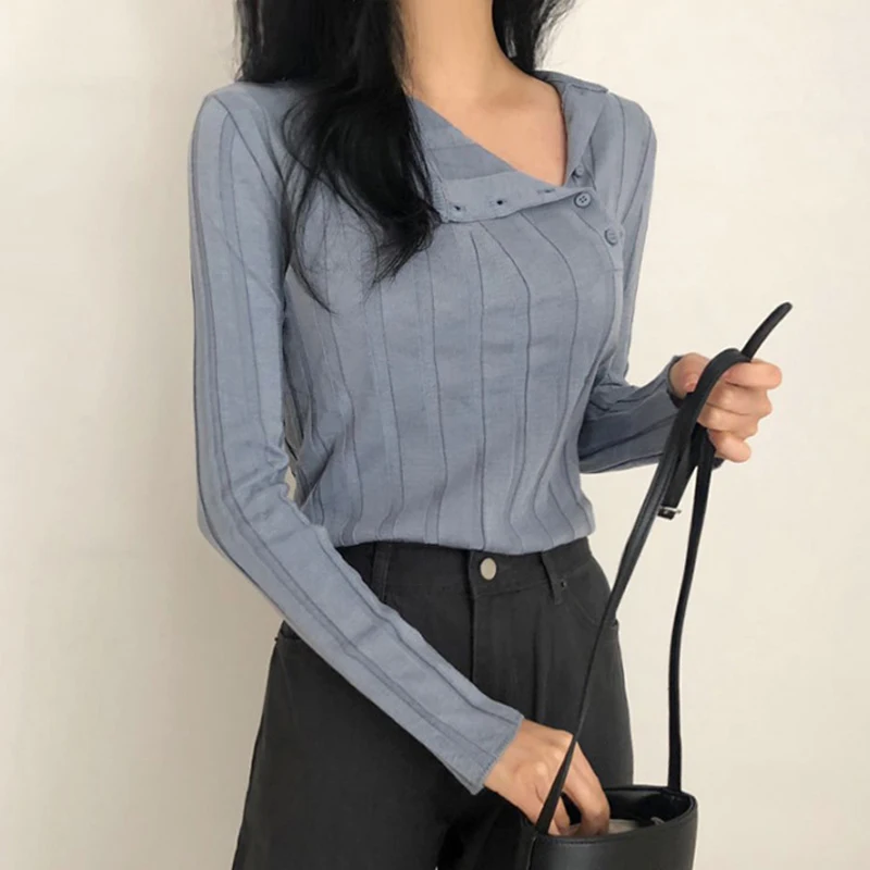 BGTEEVER 2019 осенне-зимний тонкий свитер Женский вязаный джемпер с длинным рукавом и