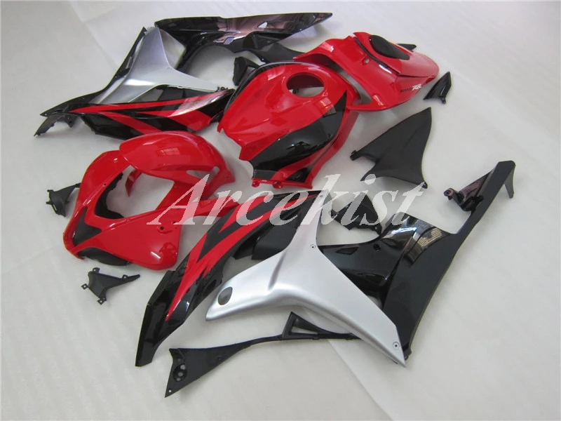 

Injection New ABS fairings kits for Honda CBR600RR F5 fairing set 07 08 CBR 600 RR 2007 2008 red silver motorcycle parts
