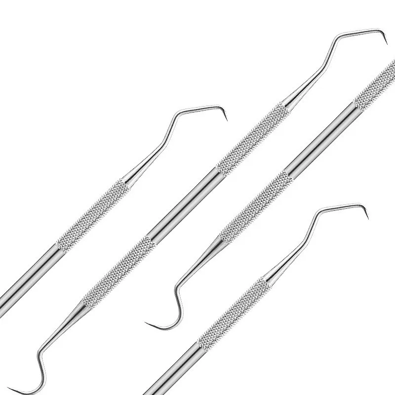 1 шт. Нержавеющая сталь двойные концы Стоматолог зубы чистыми гигиены