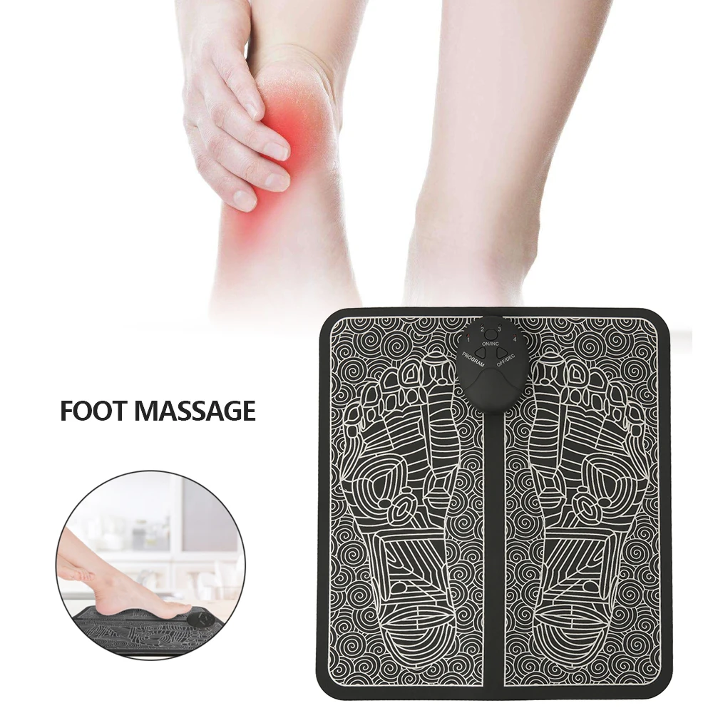 Физиотерапия электрические EMS массажера для ног с подогревом Восстанавливающий