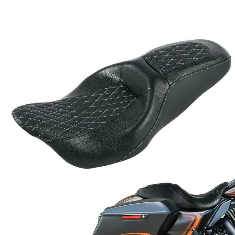 Сиденье для водителя мотоцикла или пассажира Harley Touring Street Electra Glide 2009 2020 5 цветов