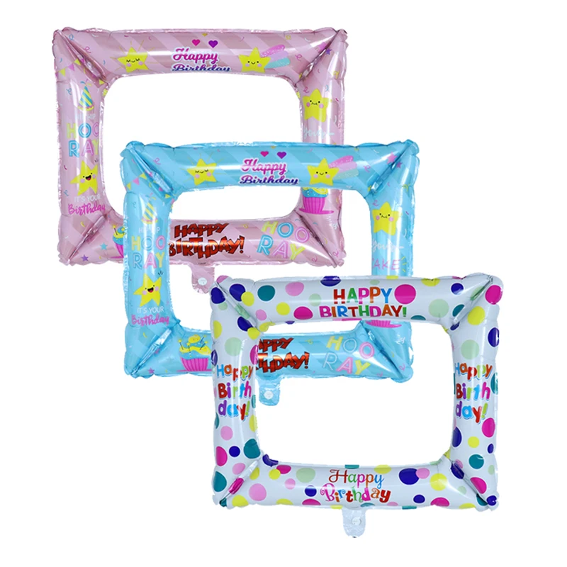 Фоторамка из алюминиевой фольги шары на день рождения семейвечерние фото