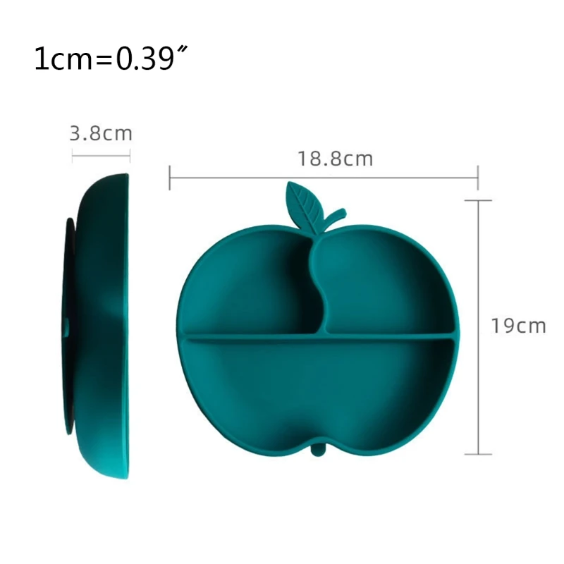 

H05C Baby Utensil BPA-Free Dishes Tableware Non-slip Silicone Suction Divided Plate Tray Training Feeding Food Bowl Placemat