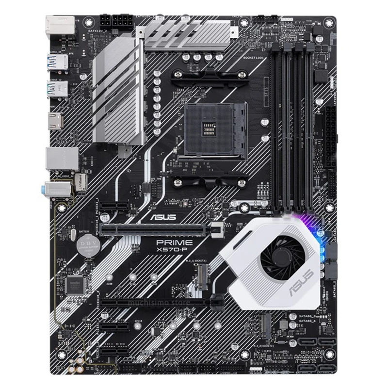 Verkaufen Buchse AM4 Asus PRIME X570-P Motherboard DDR4 128GB AMD X570 PCI-E 4,0 M.2 CrossFireX AMD Ryzen X570 Placa-mãe AM4 ATX RGB Neue