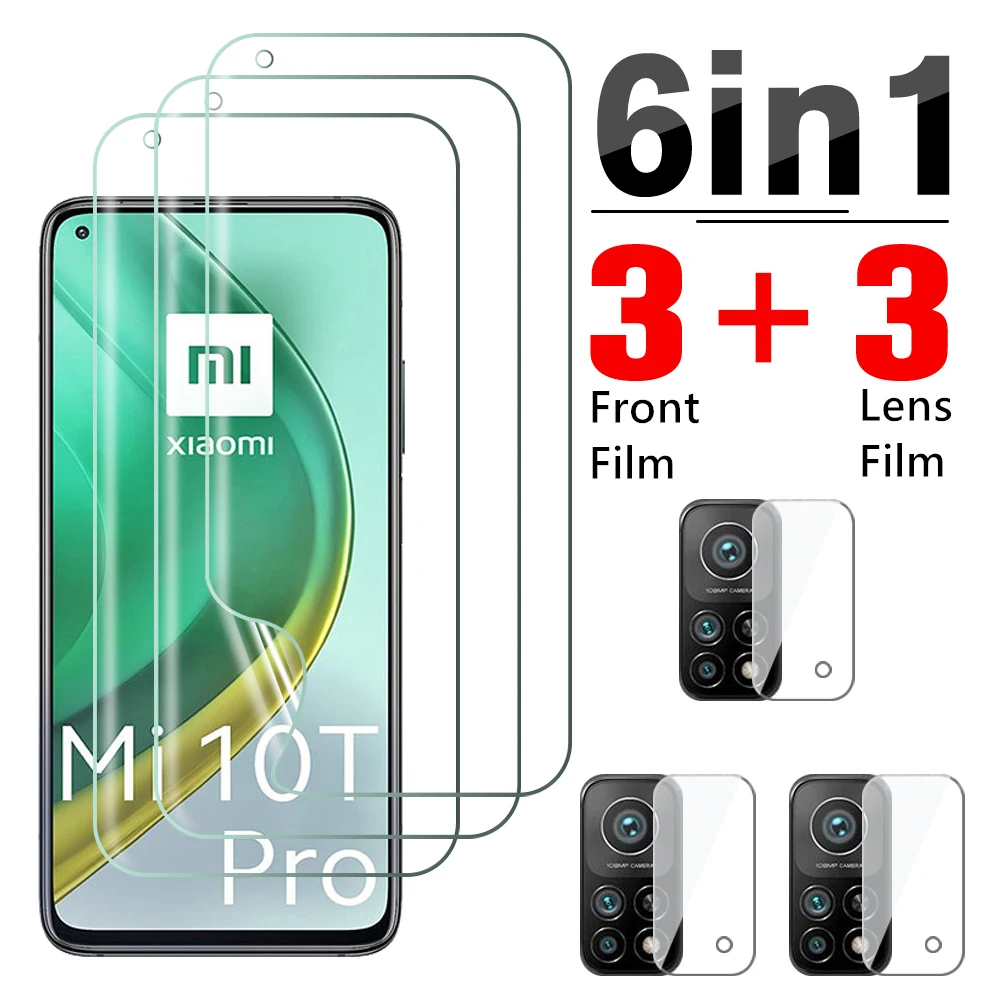 

Гидрогелевая пленка 6 в 1 для xiaomi mi 10t pro 10t lite 10 pro, Защитная пленка для Mi 9 pro, 9 lite, 10 lite, Защитная пленка для объектива камеры