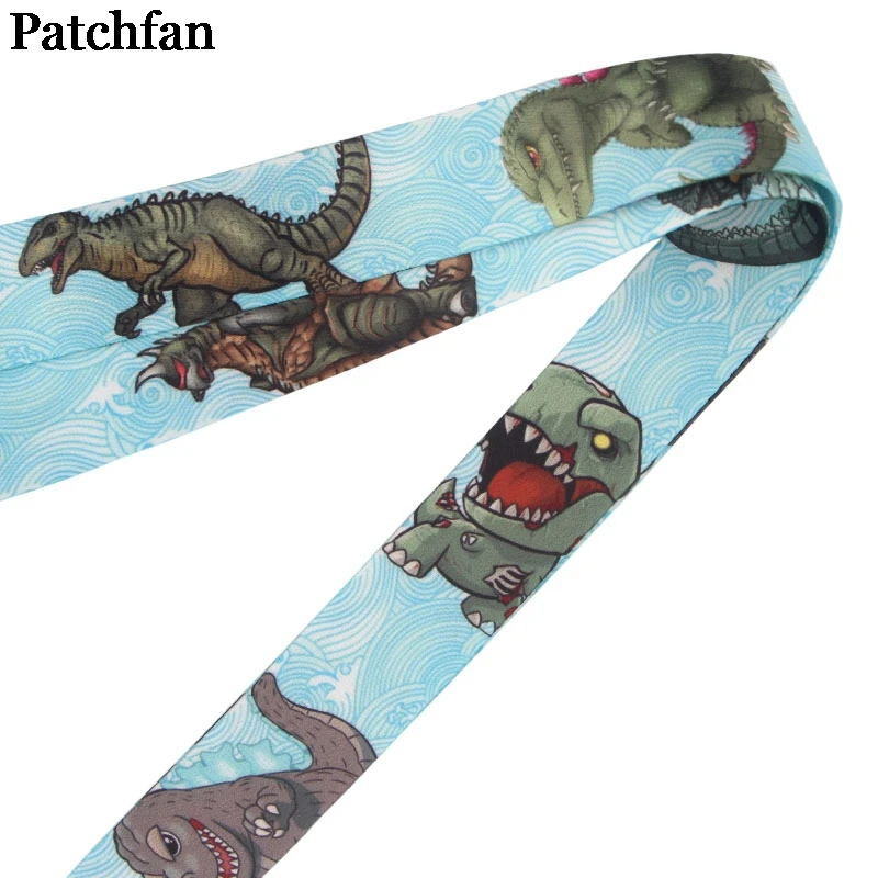Patchfan Динозавры в винтажном стиле ID Pass карты Знак мультфильм шейные платки