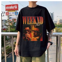 new cotton tees the weeknd t shirt hot sale harajuku mens streetwear casual oversize graphic t shirts man woman daily tees tops