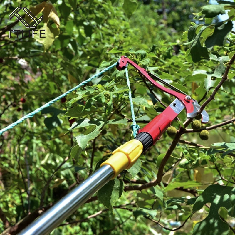 Садовые ножницы для обрезки веток подрезной инструмент резки фруктов с веревкой