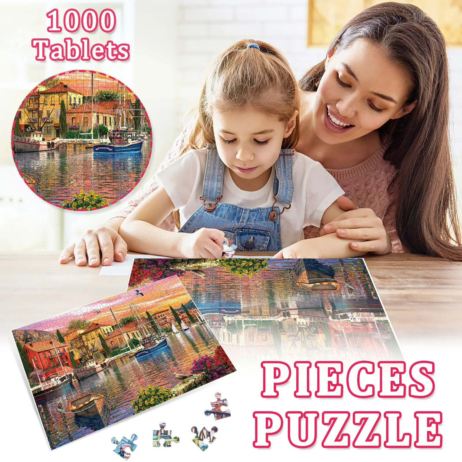 

Adults Paper Jigsaw Toy 1000 Piece Large Puzzle Game Interesting Personalized Gift High Quality Adults Puzzles Toys