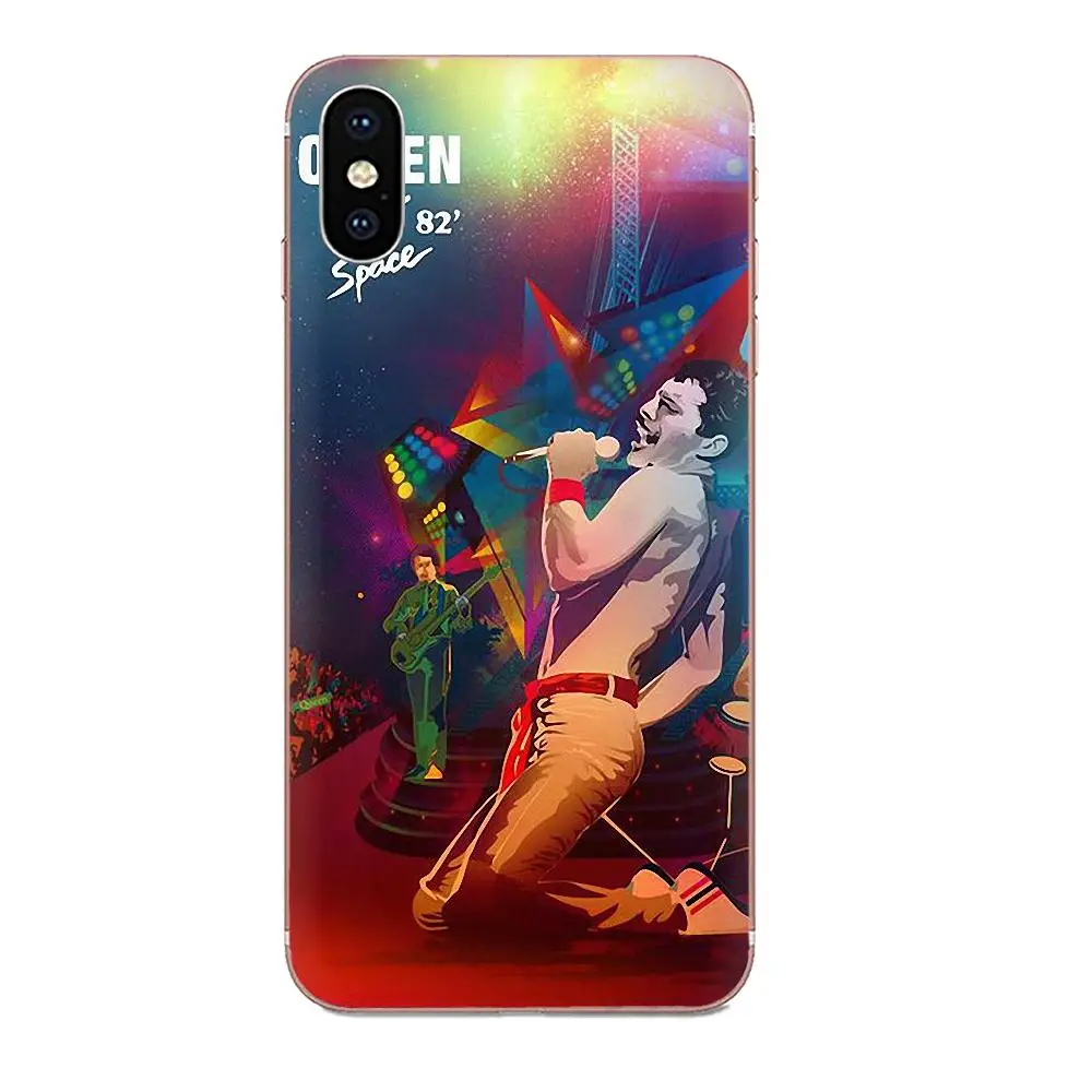 Рисунок сделай сам ТПУ для Xiao mi 3 4 4C 4i 5 5s 5X6 6X8 SE Pro Lite A1 Max x 2 Note queen Фредди Меркьюри |