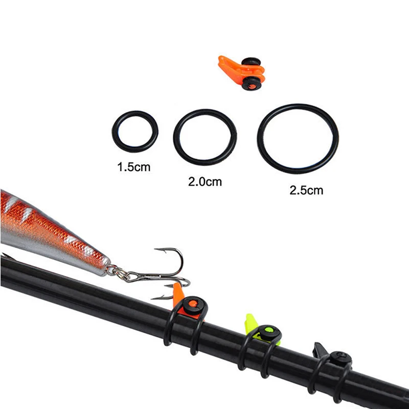 Adjustable Safe Fishing Rod Easy Secure Hook Keeper Holder Lures Jig | Спорт и развлечения